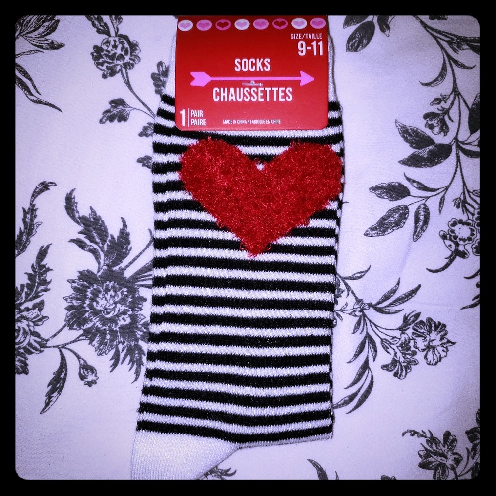 Valentine's Day Crew Socks